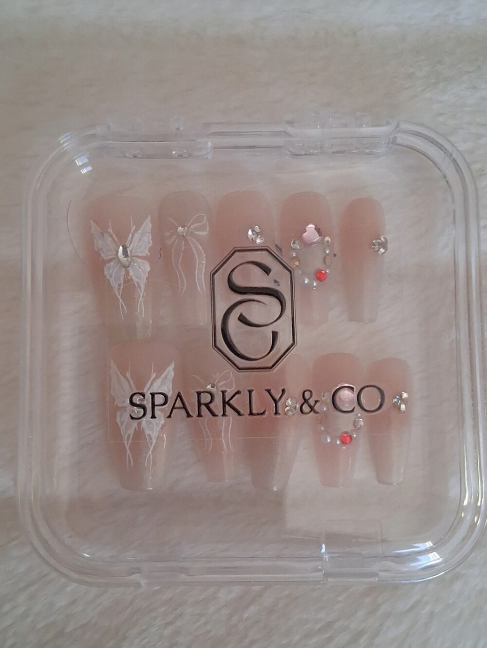 Acrylic Handmade Press/Glue On Nails (L)